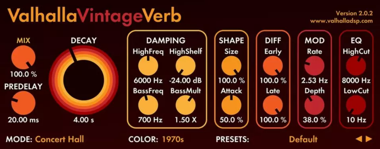 valhalla VintageVerb